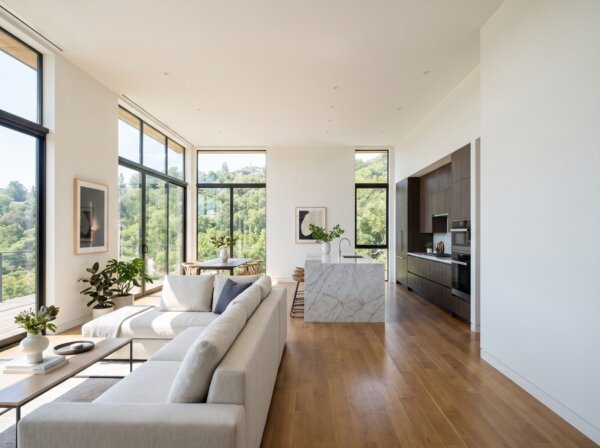 Open-concept living space with Level 5 smooth walls and ceiling throughout